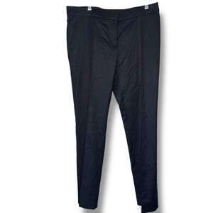 Stella Mcartney Blue Pleated Dress Pants Size 46  US 10 Wool Straight Leg